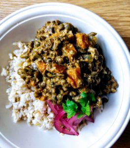 Lentil, Coconut & Green Bean Curry with Toasted Cashews